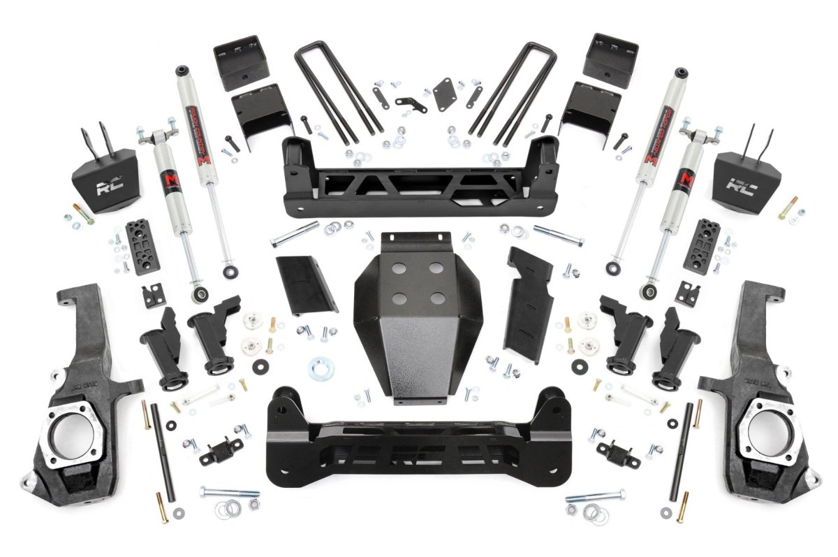 GMC Sierra 2500 HD Suspension Lift Kit - Rough Country - Torsion Drop Design M1 - '11-'19